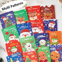 10/30/50 Mini Cuadernos de Navidad - Varios diseños navideños, incluyendo Papá Noel, muñecos de nieve, renos, etc. - Papel de líneas, regalos para fiestas de Navidad y relleno de calcetines, decoraciones navideñas, cuadernos de Navidad, notas de Navidad, mini cuadernos, útiles escolares, diarios/cuadernos, suministros de papelería (colores surtidos enviados)