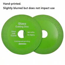 1 件 100 毫米玻璃切割盘金刚石锯片适用于角磨机 2 件切割盘，超宽金刚石砂，大理石，玻璃，瓷砖，倒角，修边，研磨，角磨机
