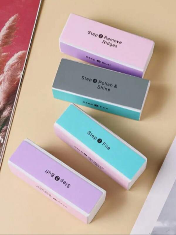 1/3/6/12 Stück Nagelfeilen, Nagelkunst Schleifkissen, Polierwerkzeuge für Hand- und Fußpflege