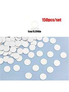 OUTANA 150片自粘式圆形玻璃镜，防潮亚克力马赛克墙贴，塑料镜片。适用于客厅、卧室、厨房、浴室、办公室，可DIY马赛克和迪斯科球镜墙面装饰，亦可用于墙面点缀和女孩房装饰。提供三种尺寸的装饰墙镜和工艺镜。 - 銀色 - 查看 19