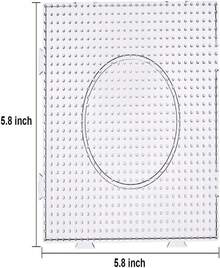 H&Amp;W 4PCS 5mm Fuse Beads Boards, Large Clear Pegboards Kits, With Gift 4 Lroning Paper (WA3-Z1) - 白色 - 查看 4
