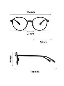 Gafas de moda de gran tamaño con montura de carey para uso diario de las mujeres - Multicolor - Ver 7