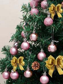 44 Pcs-Set Of Mini Shatterproof Christmas Balls,Red Christmas Ornaments,Christmas Ornaments ,Pink Christmas Decorations,Red Christmas Balls,Christmas Tree Garland Ornaments Party Decoration, Christmas Baubles, Holiday Wedding Party Decoration Hanging Balls (Assorted Colors),Christmas Winter Room Decor Christmas Decorations Home Christmas Gifts Christmas Decor