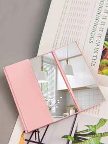 1个三折方形折叠镜，新款极简超薄折叠化妆镜，防摔桌面梳妆镜，家用便携式化妆镜，宿舍、卧室适用，送给朋友、家人、女朋友的礼物，母亲节礼物，价格实惠，圣诞礼物，化妆品，化妆工具，便宜好物，礼物，女士礼物，圣诞礼物，赠品，旅行必备 - 彩色 - 查看 14