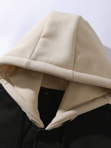 Áo khoác dài tay có mũ dành cho nam, kiểu dáng thể thao ngoài trời, đường phố, bóng rổ, thu đông mới. - màu đen - Xem 3