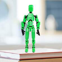 Juguete muñeco Titan Misión 13 figura acción robot multiarticulado, muñeco transformable, juguete niños divertido creativo colección aventura - Verde - Ver 5