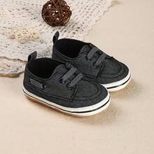 1 Paar einfarbige Lässig Schuhe für Neugeborene, geeignet für Kleinkind von 0-1 Jahr