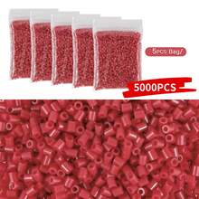 1000/2000/5000 hạt nhựa nhỏ 2.6mm, hạt ghép hình pixel, hạt sắt nung chảy, hạt trang trí DIY chất lượng cao, quà tặng thủ công. - Đậu - Xem 44