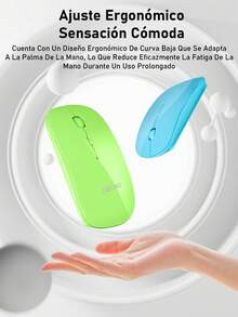 ratón inalámbrico conectado por USB de 2,4g de material PVC ultrafino con colores tipo - Multicolor - Ver 6