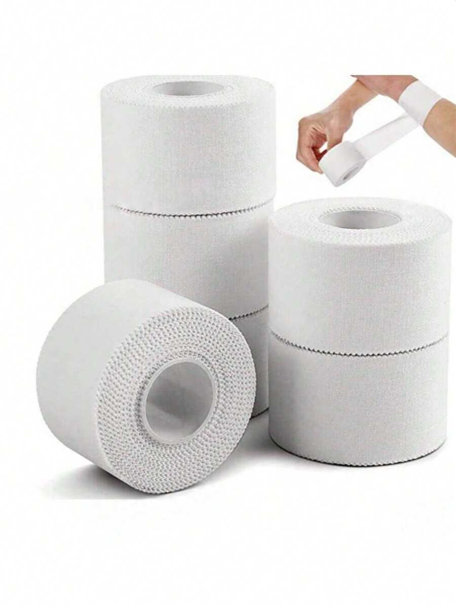 13.7m White Adhesive Bandage For Wrist & Ankle Protection, Non-Irritating Muscle & Joint Support Tape, Finger Tape For Climbing