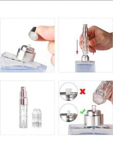Atomizzatore di profumo portatile e ricaricabile, flacone spray da viaggio da 5ml/0,2 once, accessori, regali per mamma, donne e ragazze, accessori per vacanze e viaggi estivi, elementi essenziali per i viaggi
