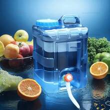 10-15 Portable Water Container With Tap Leaked Water Storage Carrier Large Capacityconvenient For Camping, Hiking And Picnicking
