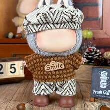 1 Set 17 Cm Doll Clothing Set (No Doll), Compatible With Labubu,Clothing Set Suitable For 6.7-Inch Doll Set, Fashionable And Unique Hat And Clothing Accessories, Suitable For First/Second/Third Generation Dolls To Play And Display ,Clothing Set Only (Shoes And Dolls Not Included) - Multicolor - View 12