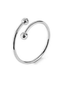 5 قطع خاتم مصنوع من الفولاذ المقاوم للصدأ مطلي بالذهب بتصميم كرة مفتوحة وصليب، طراز عتيق أوروبي وأمريكي بسيط بكرتين قابل للتعديل الحجم للأصابع، إكسسوارات مجوهرات