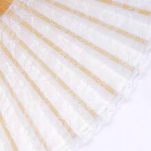 Lace Handheld Chinese Folding Fan Bamboo Silk Folding Fan For Women Wedding Decoration Dancing Party White - 白色 - 查看 4
