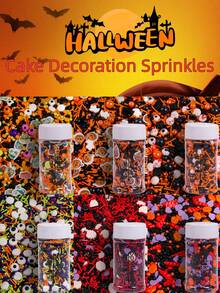 85g/3oz Halloween Cake Decoration Edible Sugar Sprinkles,Halloween Sprinkles For Cupcake Biscuits Desserts Party Halloween-Themed Parties Bake Decoration