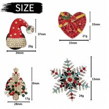 1pc Rhinestone Christmas Car Air Vent Fragrance Clip, Elegant Decoration For Elderly, Car Air Freshener, Perfect Gift