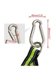 ISURE MARINE 4 Step Boat Rope Ladder, Green And Yellow, Nylon And Stainless Steel, 400 Lb Load Capacity - Green - View 5