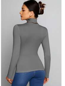 Women Blouses - Grey - View 2