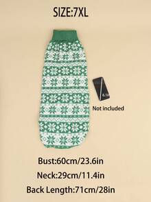 Un pulover tricotat din poliester cu model de Crăciun, călduros, confortabil, respirabil și cu o atmosferă de Crăciun. Este potrivit pentru pisici și câini de companie, pentru a fi purtat toamna și iarna (Produsul este de dimensiuni mici, se recomandă achiziționarea a 1-2 mărimi mai mari).