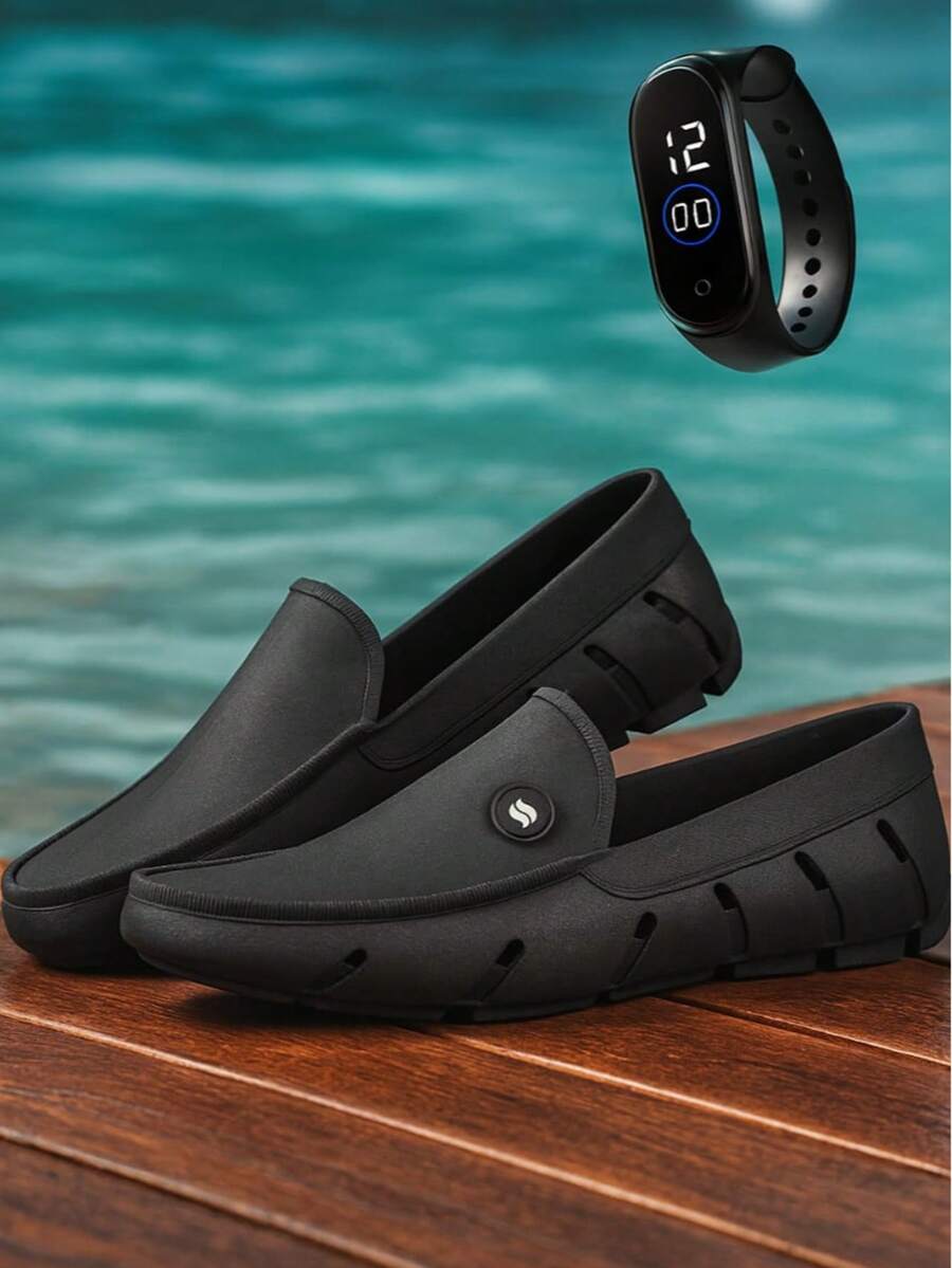 MR TRY SHOES Men Water Shoes - màu đen - Xem 1