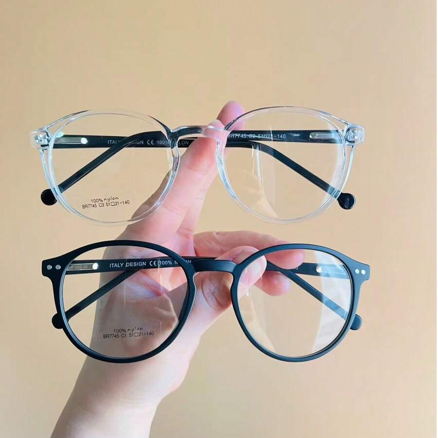 100% Unisex Nylon Round Frame - Transparent - View 1