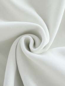 2 piezas Conjunto de pijama para niñas, parte superior de cuello alto de manga larga con forro térmico de unicolor y a rayas, y pantalón largo casual, otoño/invierno