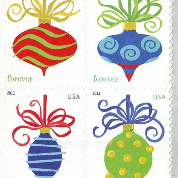 2011 Holiday Baubles.Forever Stamps – Lot Of 100 Postage Stamps. Use For Mailing Gifts, Letters, Holiday Invitations, And Party Invitations,Mailing Gifts, Care Packages, Personal Mail, Everyday Mailing, Correspondence, Office Use, Business Mail, Invoices, Bills, Official Documents, Holiday Mailing, Christmas Cards, Wedding Invitations, Birthday Cards, Party Invitations,Bulk Postage, Easy To Use, Self-Adhesive, Forever Valid, Official Postage