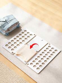 1pc Red Slouchy Clothes Folding Board, Easy Folding Clothes Organizer, Tri-Fold Design Compact Folding Board, Effortless & Quick Clothes Folding Tool