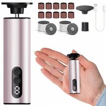 Portable Electric Nail Grinder, Multi-Functional Nail Care Tool Kit With Sanding Discs, Adjustable Speed Mini Nail Polisher