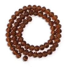 1 件 3/4/6/8/10 毫米透明深棕色刻面玻璃水晶珠，闪亮隔珠，时尚休闲百搭奥地利风格手工 DIY 串珠，适用于耳环/手链/脚链/项链珠宝制作/圣诞装饰/节日装饰/婚礼装饰/窗户装饰/箱包和服装配饰 - 深棕色 - 查看 14