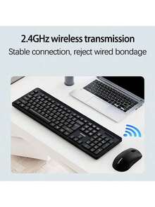 Lenovo Teclado y ratón inalámbricos KN210 con receptor USB Plug and Play, diseño de teclado resistente a derrames, rendimiento de trabajo confiable, compatible con computadoras de escritorio y portátiles. - Negro - Ver 5