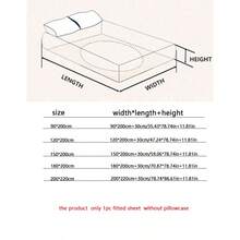 1 pieza Sábana ajustable con estampado de mariposa y hojas, sábana ajustable de terciopelo de leche suave y cálida, antiestática, resistente a las pelusas, con banda elástica en todo el perímetro, sábana ajustable extraíble, protector de colchón, sábana ajustable de estilo nórdico de color crema lujoso, adecuada para otoño/invierno, se ajusta a cama individual/doble/queen, incluye 1 sábana ajustable solamente, sin funda de almohada