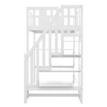 Hochbett Mit Stauraumtreppe Kinderbett Mit Mehreren Fächern Funktionsbett Praktisch Stabil Langlebig