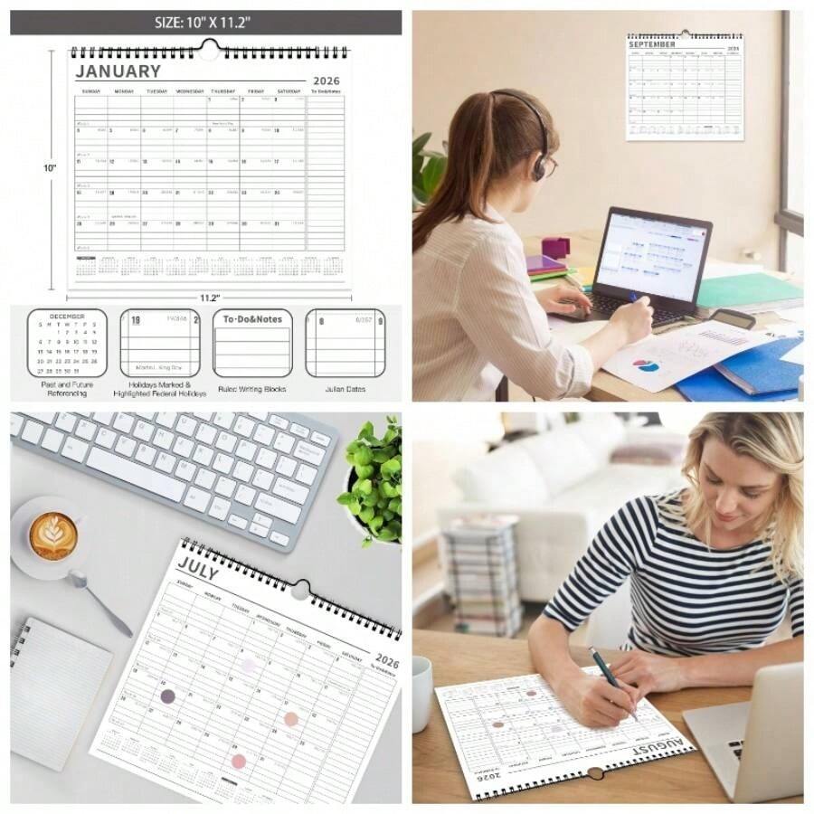 Wall Calendar 2025 - 2026 - Runs From July 2025 To December 2026 - 18 ...