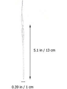 ¡RecomendadoTOYANDONA 36 Piezas Adornos De Navidad Decoración De Cristal Colgantes Carámbanos Adornos De Árbol De Navidad¡Top de Temporada - 1 - Ver 3