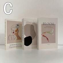 3pcs Modern Decorative Faux Books, Minimalist Folding Decorative Book Models, Suitable For Cafe, Hotel, Study Decor, Nordic Style (Non-Functional)