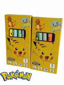 5/6pcs Kawaiii  Stylus Quick-Drying Practice Pen Anime  Accessories  Girl Heart Student Black Pen Writing Smooth And Smooth - Multicolor - View 4