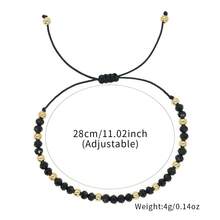 1 pieza/Bohemio/Nuevo Chino/Pulsera con cuentas de cristal y doradas, Pulsera de la suerte/Representa dinero y prosperidad, Adecuado tanto para hombres como para mujeres, Apropiado para diversas ocasiones, Regalo para amigos y familiares