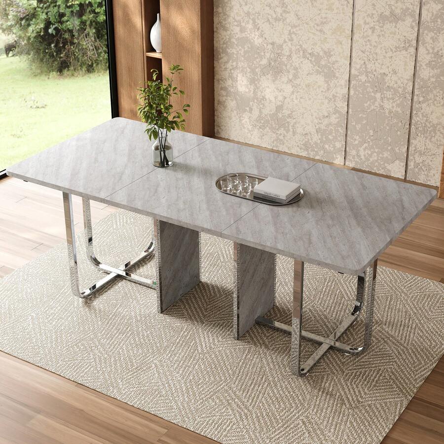 Mesas de comedor - Gris - Ver 1