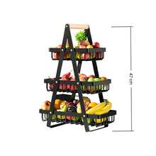 Multi-Layer Basket For Home, Picnic, Outdoor, Kitchen, Dining Room - Vegetable Basket, Fruit Basket, Snack Basket, Storage Basket, Bread Basket, Home Decor, Party & Christmas Storage