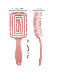 2 piezas/1 pieza Cepillo de masaje flexible de unicolor con diseño hueco, adecuado para hombres y mujeres, peine multifuncional para cabello húmedo o seco, apto para todo tipo de cabello, regalo del Día de la Madre, regalo para amigos, novio y novia, regalo familiar, artículos esenciales de viaje, artículos esenciales de viaje, peinado, peluquería, cepillo de pelo, cepillo para peinado hacia atrás, cepillo de estilo, cepillo para cabello rizado, cepillo de bordes, peine, cepillar el cabello, juego de cepillos de pelo, peinar el cabello, peine para rizos, cepillo desenredante, cepillo de pelo para mujer, cabello, viaje, productos para el cabello, herramientas para el cabello, artículos para el cabello, barbero, accesorios de barbero, barbería, equipo de peluquería