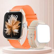 全新 1.83 英寸高清全触屏智能手表，男女通用，220mAh 超长续航，多种运动模式，莫兰迪色表带，双表带，电话拨号/接听，计步器，卡路里计数，消息提醒和呼叫提醒，多功能智能手表，圣诞礼物