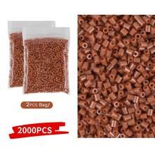 1000/2000/5000 hạt nhựa nhỏ 2.6mm, hạt ghép hình pixel, hạt sắt nung chảy, hạt trang trí DIY chất lượng cao, quà tặng thủ công. - Đậu - Xem 35