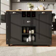 Storage Islands & Carts - Black - View 4
