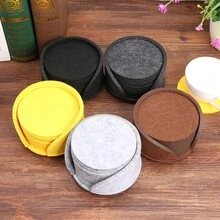 10 Stücke runde Filz-Untersetzer für Camping-Küche, hitzebeständige Untersetzer für Kaffee, Tee, Schutz des Esstisches, Küchenausstattung, Geschenk zu Feiertagen - Verschiedenfarbig - Übersicht 8