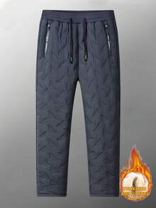 1 buc pantaloni de trening termici pentru femei, impermeabili și caldi, pentru iarnă - Gri inchis - Vizualizare 3