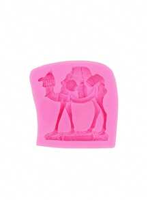 1 peça de molde de silicone líquido rosa, molde de gesso difusor de carro de camelo do deserto, adequado para fazer adesivos decorativos, ímãs de geladeira, artesanato faça você mesmo, moldes de argila macia - Rosa - Ver 9