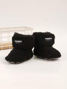 婴儿男童女童短靴新生儿袜子鞋拖鞋冬季保暖婴儿床鞋初学步鞋