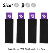 4pcs/Set Fishing Spool Belt Fishing Reel Elastic Spinning Wheel Protection Belt Band Pole Holder Fastener Fish Tackle Tool